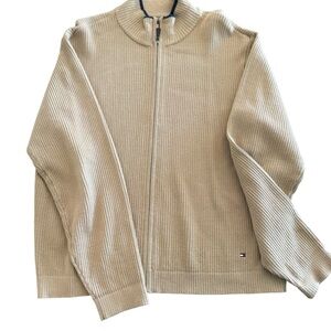 Tommy Hilfiger zip sweater heavy nice MENS Size Large